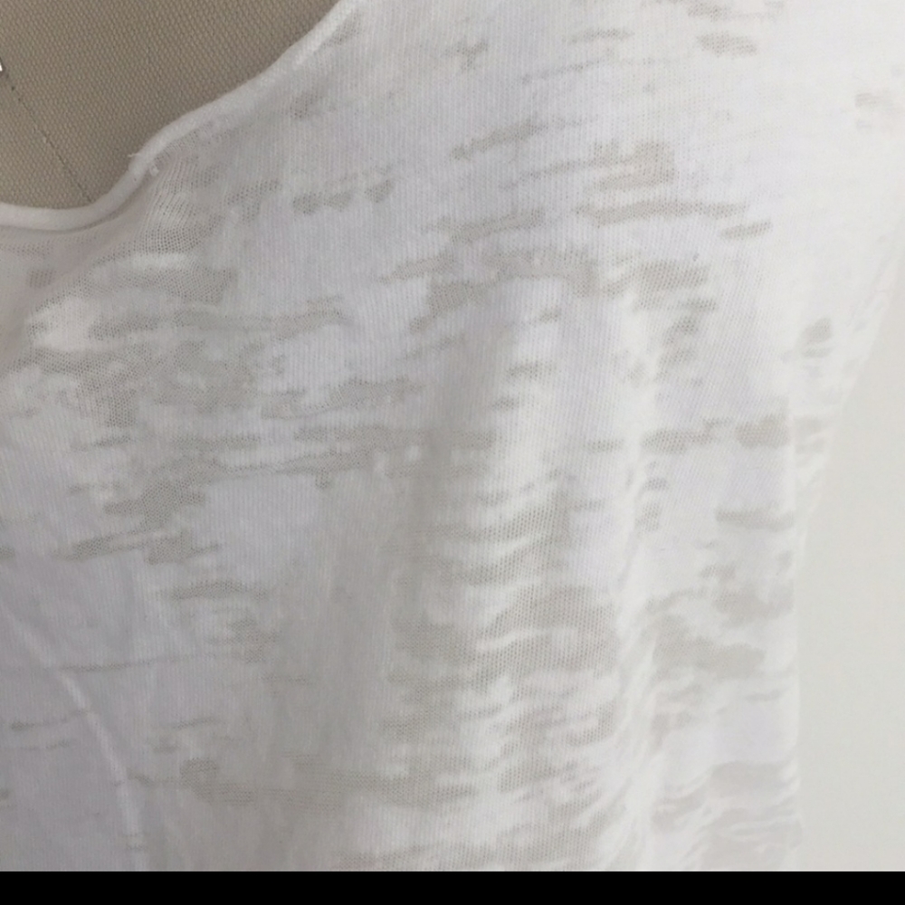 Karen ZAMBOS White Burnout Tank - Picture 3 of 4